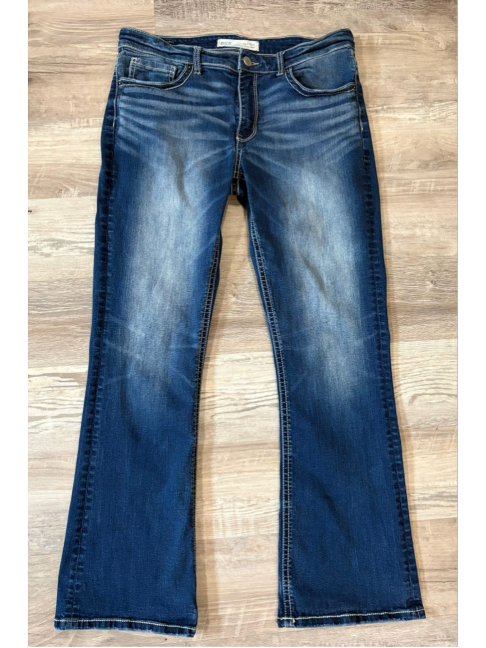 BKE Payton Bootcut Jeans Women's 31x31.5 Universal Fit Mid Rise Blue Stretch